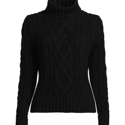Women's Plus Size Drifter Cable Turtleneck Sweater