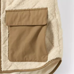 Women's Plus Size Fleece Sherpa Quilted Jacket