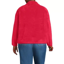 Women's Plus Size Half Zip Cozy Sherpa Fleece Pullover