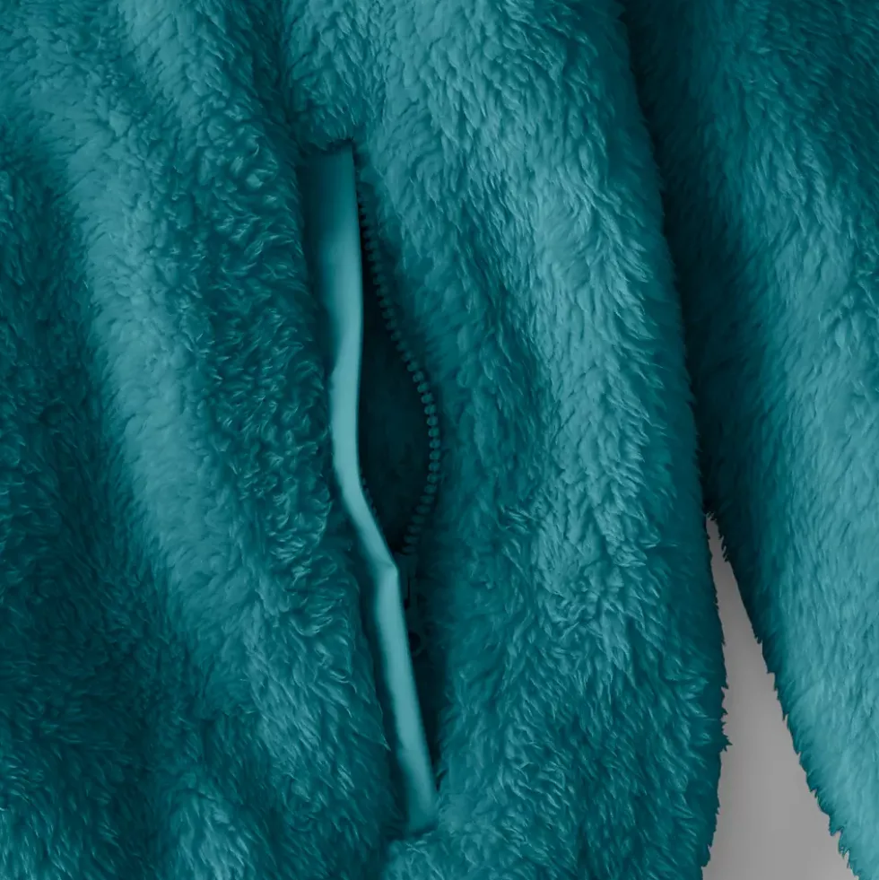 Women's Plus Size Half Zip Cozy Sherpa Fleece Pullover