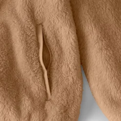 Women's Plus Size Half Zip Cozy Sherpa Fleece Pullover