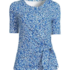 Women's Plus Size Lightweight Jersey Tie Front Top