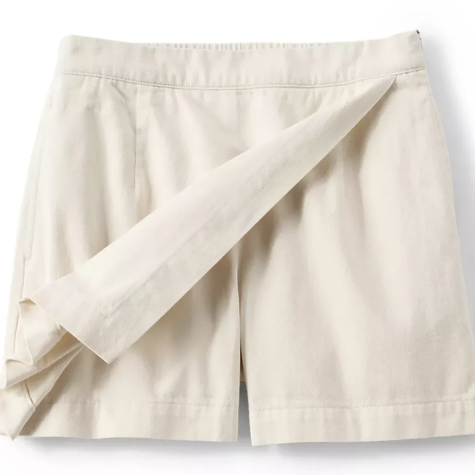 Women's Plus Size Lightweight Denim Above the Knee Skort