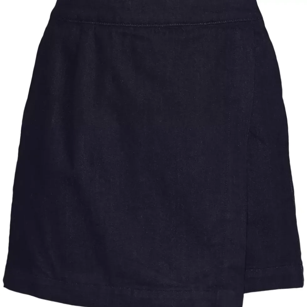 Women's Plus Size Lightweight Denim Above the Knee Skort