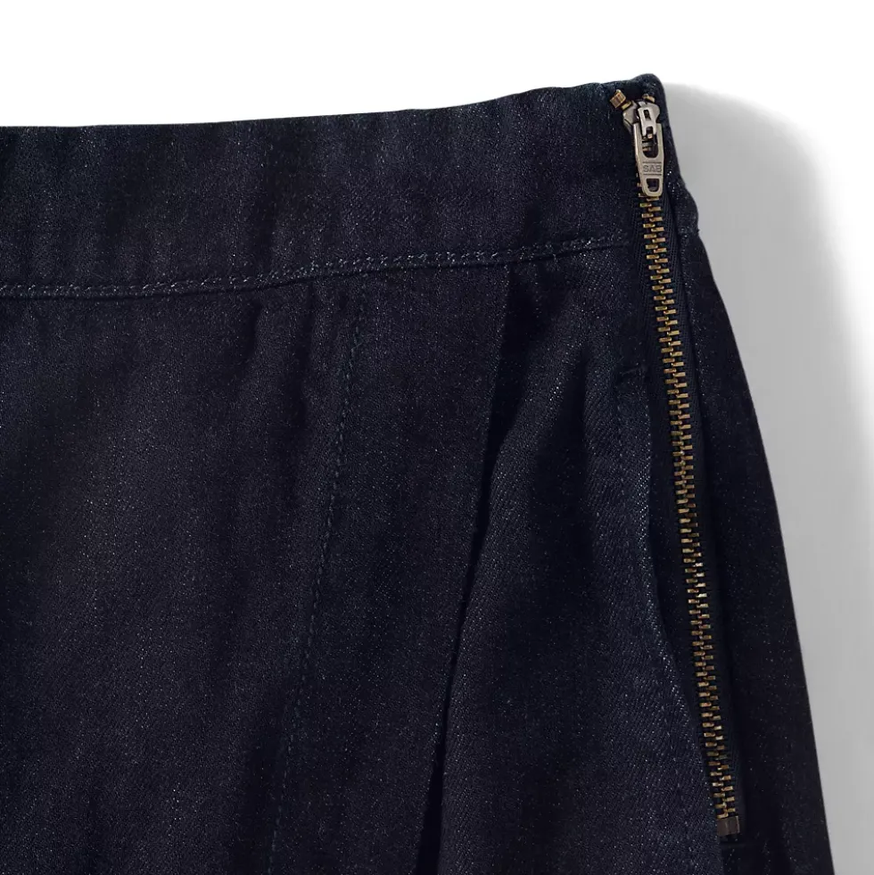 Women's Plus Size Lightweight Denim Above the Knee Skort