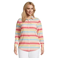 Women's Plus Size 365 Long Sleeve Tunic Top