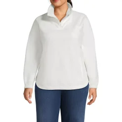 Women's Plus Size Luxe Fleece Quarter Zip