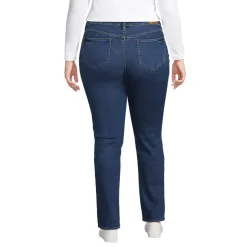 Women's Plus Size Mid Rise Straight Leg Jeans