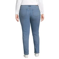 Women's Plus Size Mid Rise Straight Leg Jeans
