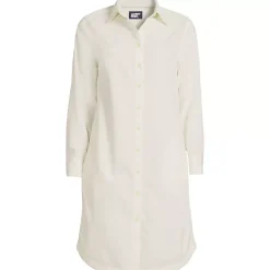 Women's Plus Size Pinwale Cord Button Front Dress
