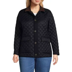 Women's Plus Size Reversible Barn Quilted Insulated Jacket