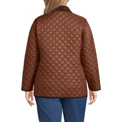 Women's Plus Size Reversible Barn Quilted Insulated Jacket