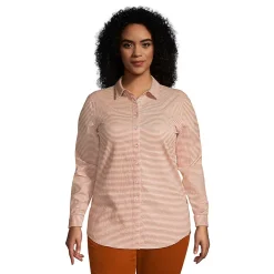 Women's Plus Size Reversible Boyfriend Fit Long Sleeve Tunic Top