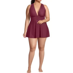 Women's Plus Size SlenderSuit Multi Way Swim Dress One Piece Swimsuit