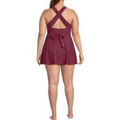 Women's Plus Size SlenderSuit Multi Way Swim Dress One Piece Swimsuit