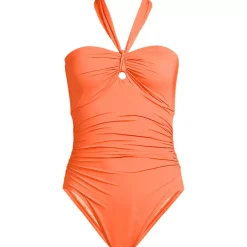 Women's Plus Size SlenderSuit Multi-Way Bandeau High Leg One Piece Swimsuit