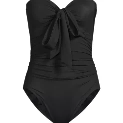Women's Plus Size SlenderSuit Multi-Way Bandeau High Leg One Piece Swimsuit