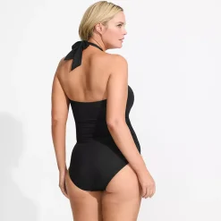 Women's Plus Size SlenderSuit Multi-Way Bandeau High Leg One Piece Swimsuit