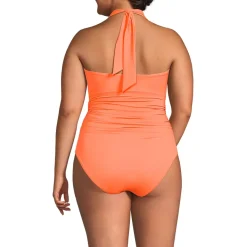 Women's Plus Size SlenderSuit Multi-Way Bandeau High Leg One Piece Swimsuit