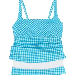 Women's Plus Size Square Neck Underwire Tankini Swimsuit Top
