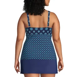 Women's Plus Size Sweetheart Wrap Underwire Tankini Top