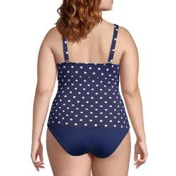 Women's Plus Size Sweetheart Wrap Underwire Tankini Top