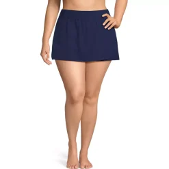 Women's Plus Size Tulip Hem Swim Skort