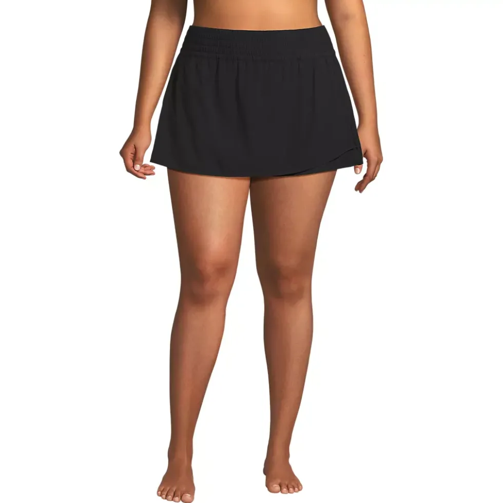 Women's Plus Size Tulip Hem Swim Skort