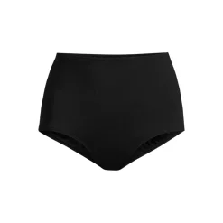 Women's Plus Size Tummy Control Tugless High Waisted Bikini Swim Bottoms