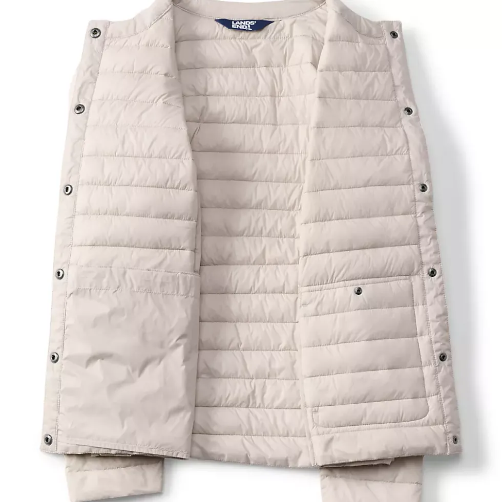 Women's Plus Size Wanderweight Collarless Packable Down Jacket