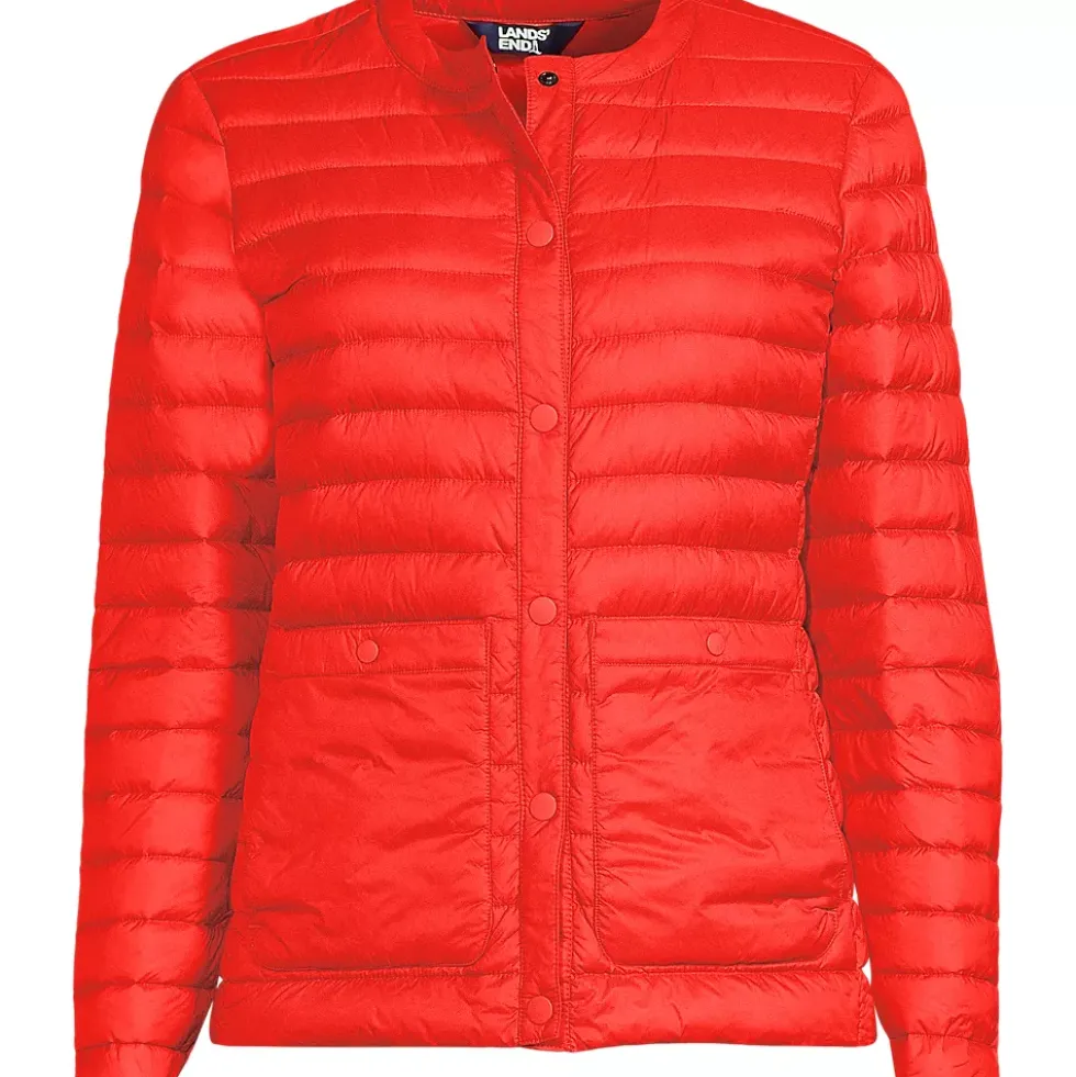 Women's Plus Size Wanderweight Collarless Packable Down Jacket
