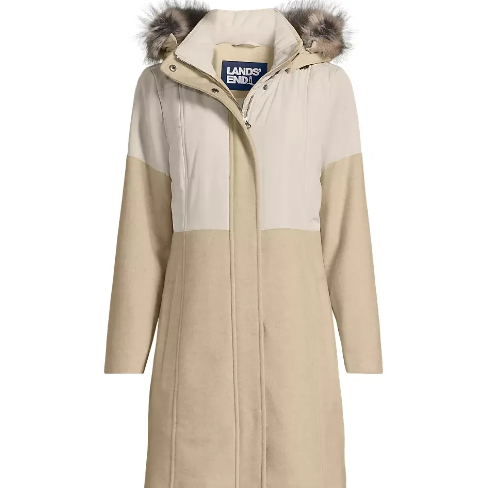 Women's Plus Size Wool Hybrid Coat