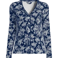 Women's Pointelle Long Sleeve Sleep Cardigan