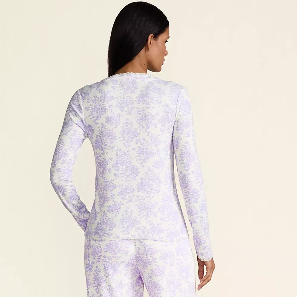 Women's Pointelle Long Sleeve Sleep Cardigan