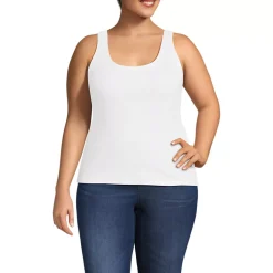 Women's Pointelle Rib UNeck Tank