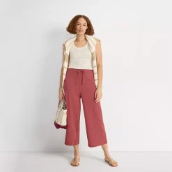 Women's Pointelle Rib UNeck Tank