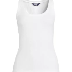 Women's Pointelle Rib UNeck Tank
