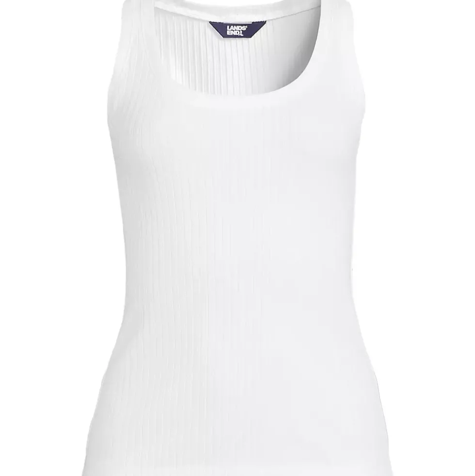 Women's Pointelle Rib UNeck Tank