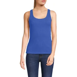 Women's Pointelle Rib UNeck Tank