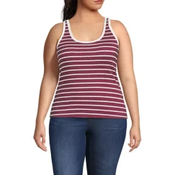 Women's Pointelle Rib UNeck Tank