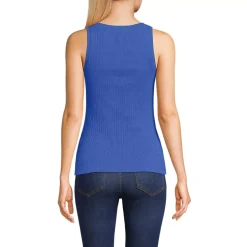 Women's Pointelle Rib UNeck Tank