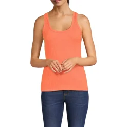Women's Pointelle Rib UNeck Tank
