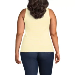 Women's Pointelle Rib UNeck Tank