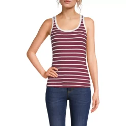 Women's Pointelle Rib UNeck Tank