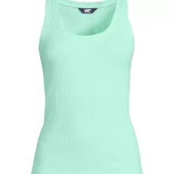 Women's Pointelle Rib UNeck Tank