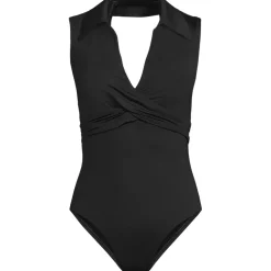Women's Polo High Leg One Piece Swimsuit
