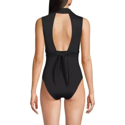 Women's Polo High Leg One Piece Swimsuit