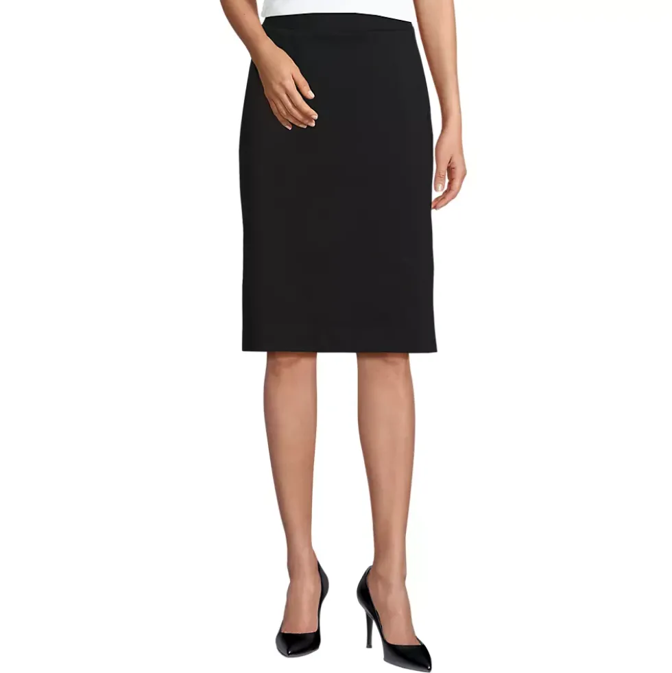 Women's Ponte Angled Pocket Pencil Skirt