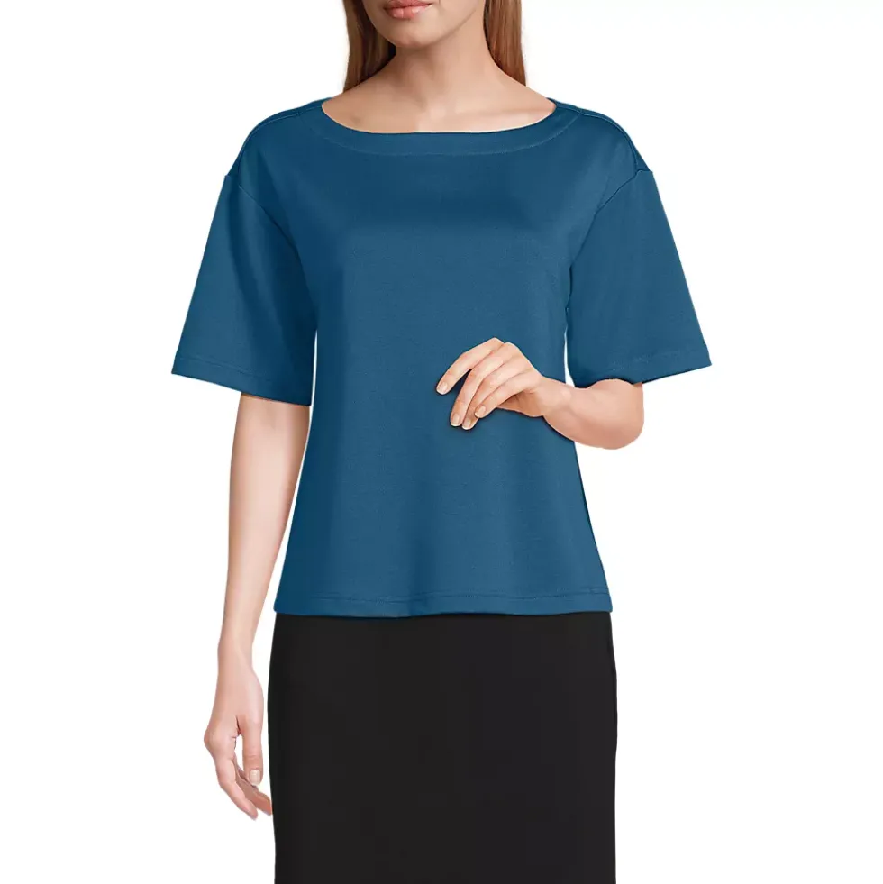 Women's Ponte Elbow Sleeve Shirt