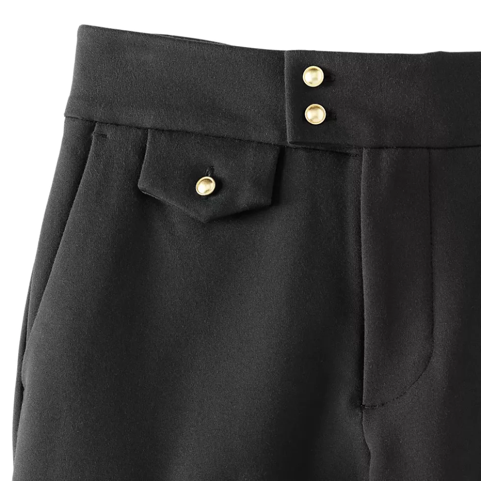 Women's Ponte High Rise Straight Leg Crop Pants